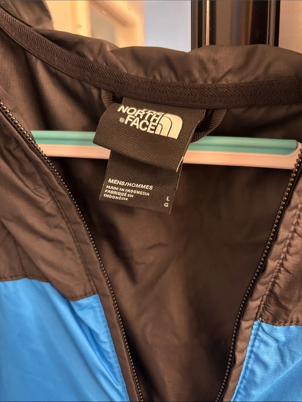 The North Face Black, Royal Blue & Light Blue Hooded Pullover Anorak
